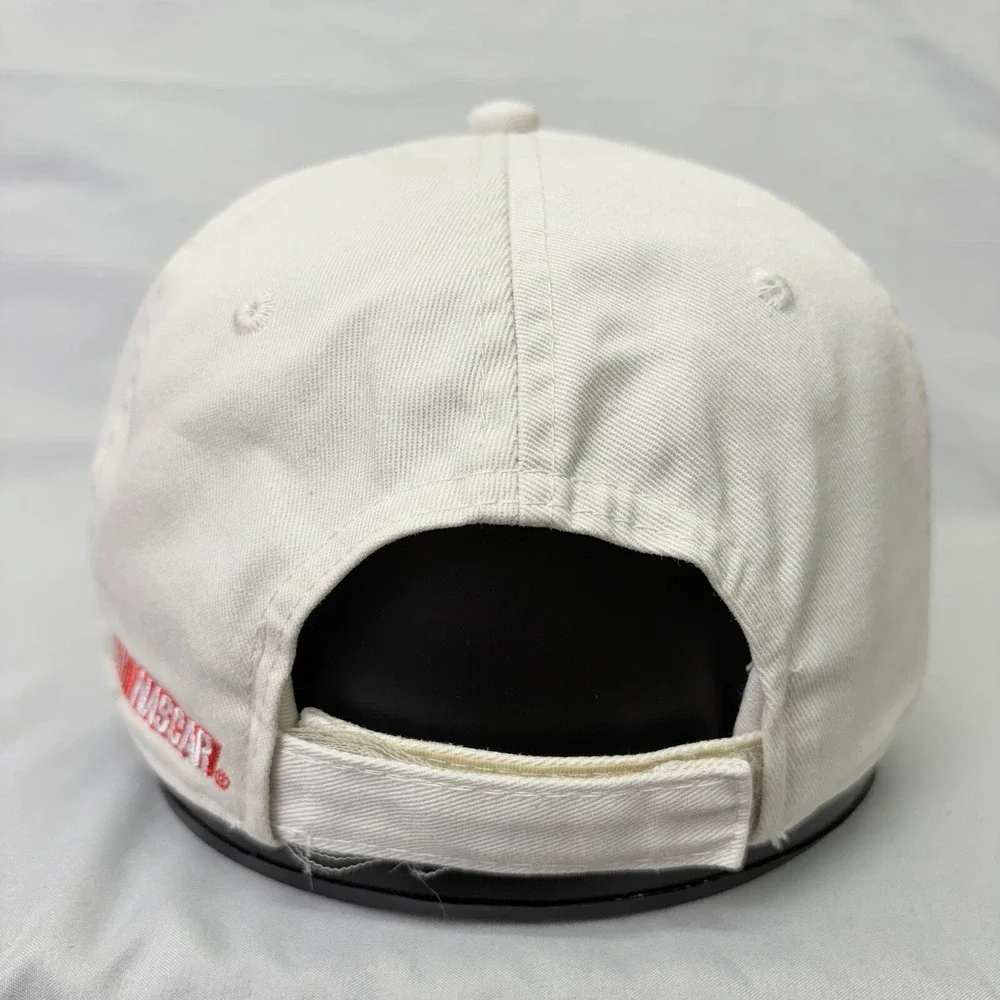 NASCAR Hat Racing Vintage Unisex OSFM Cream Embroidered Strapback Cap
